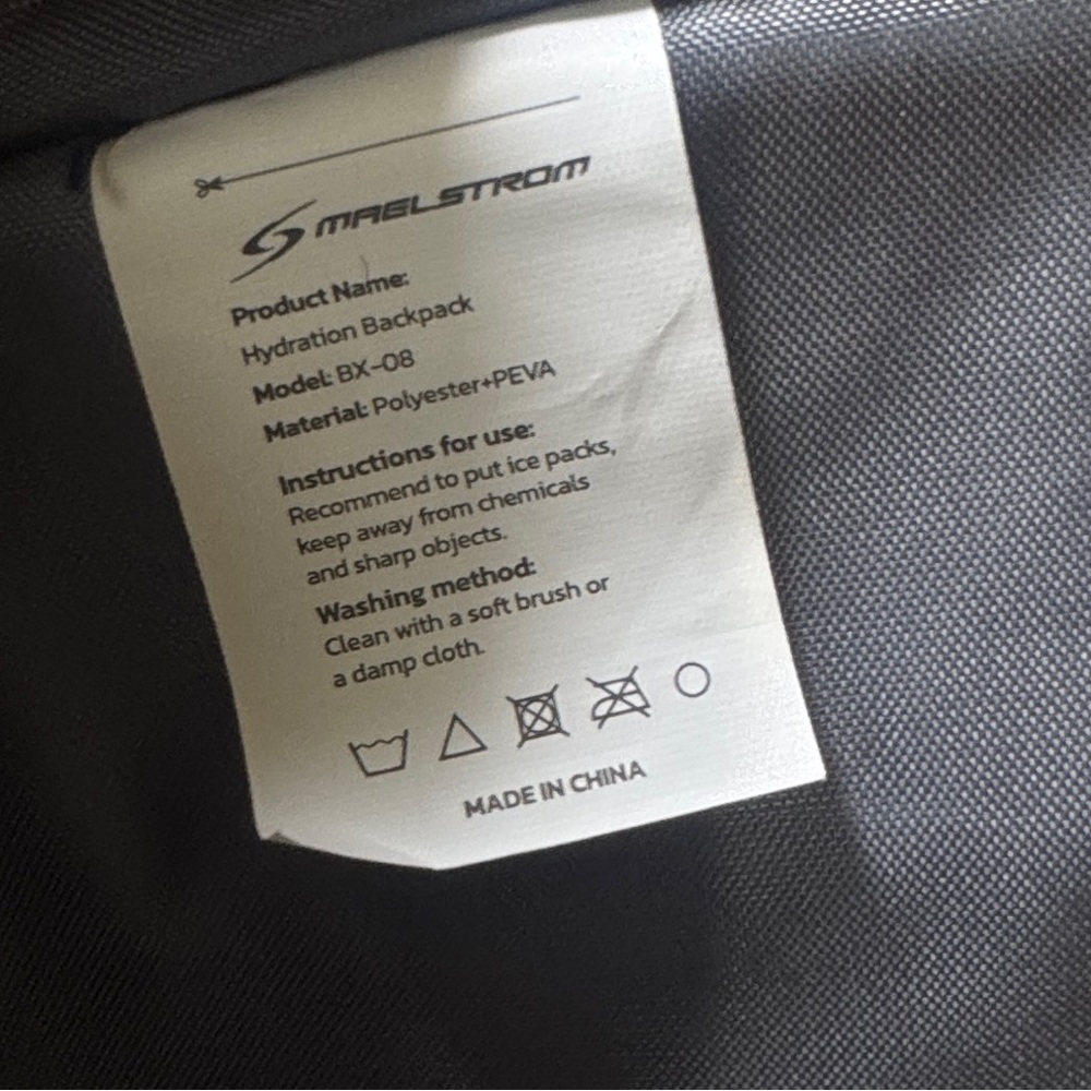 Maelstrom Hydration Backpack Model: BX-08 Black - Picture 7 of 7